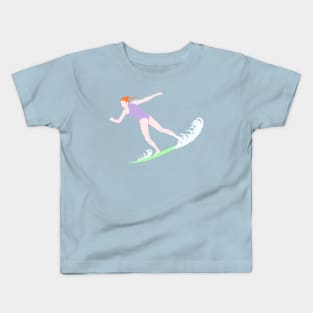 Surfing Redhead Kids T-Shirt